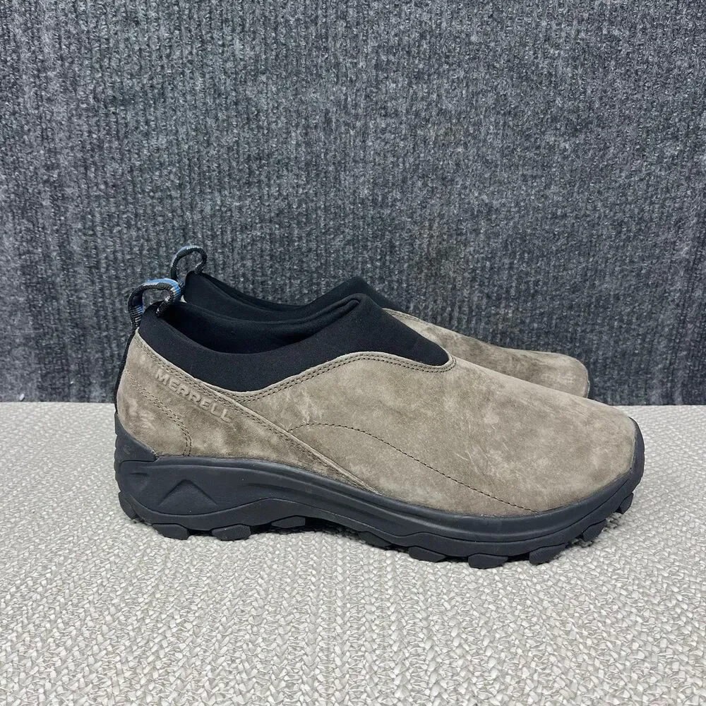 Merrell Winter Moc 3 Gunsmoke Waterproof Slip On Shoes Brown Mens 11.5